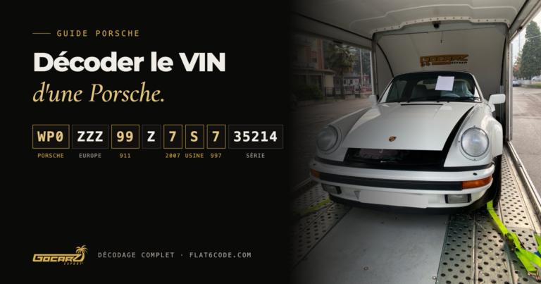 Comment décoder le VIN d’une Porsche : la méthode en cinq minutes